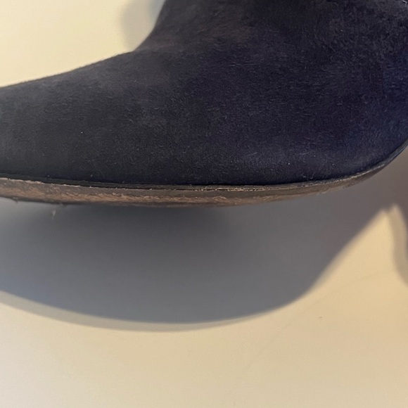 ASH GANG NAVY BLUE SUEDE BOOTIE SZ 40 VGUC WESTERN COWGIRL - Picture 10 of 12